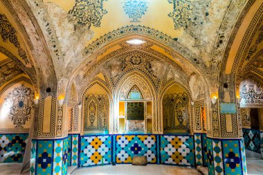 Kaşan Sultan Amir Ahmad tarihi hamamın iç ayağı ile