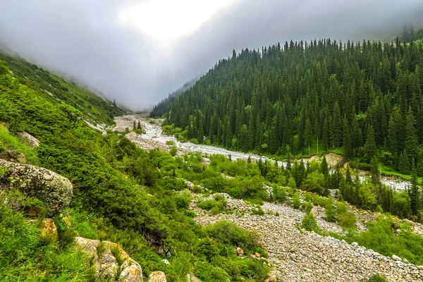 Ala Archa Alpejskie Krajobrazy Parku Narodowego Pobliżu Bishkek Tian Shan — Zdjęcie stockowe