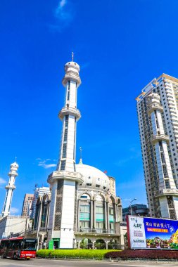 Lanzhou Xiguan Camii minaresi ile arka View Point