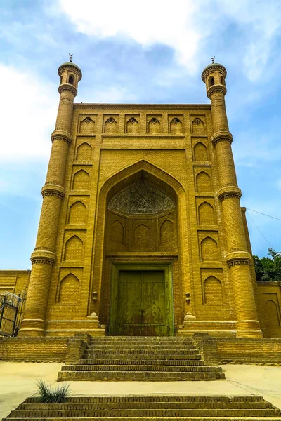 Puerta Entrada Principal Gran Mezquita Kuche Iwan Punto Vista Frontal —  Fotos de Stock