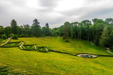 Uman Botanik Bahçesi Sofiyivka Ulusal Park Türkçe peyzaj Bahçe yüksek açılı görünüş