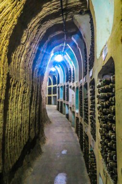 Milestii MICI şaraphane şaraplar endüstriyel kompleks Underground galerileri tüneller ve iç