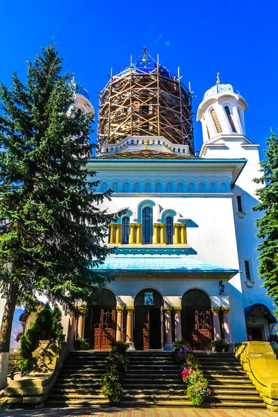 Tsjernivtsi Sint Nicolaas Kerk Onder Renovatie Koepel Oplopende Trap Frontaal — Stockfoto