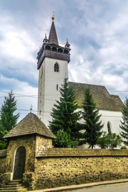 Khust Saint Elisabeth Protestan reform topluluk kale kilise yan görünüm