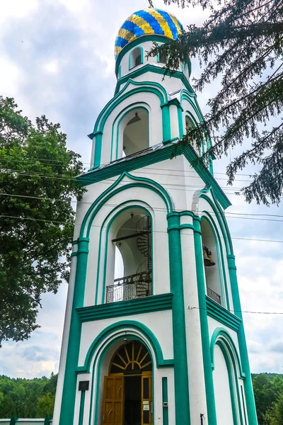 Khust Karpovtlash Saint Nicholas Klooster Klokkentoren Zijaanzicht — Stockfoto