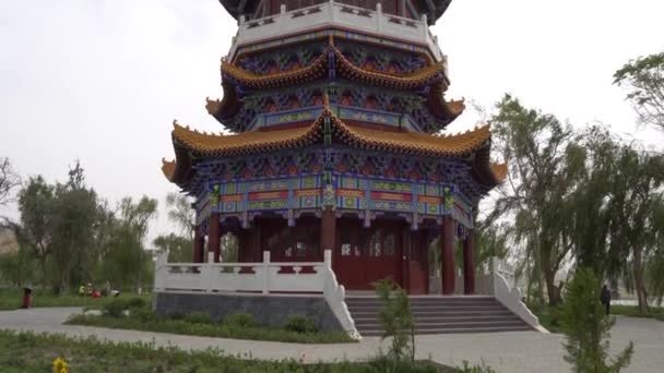 Kína Hotan Kunlunhu Pagoda 27 — Stock videók