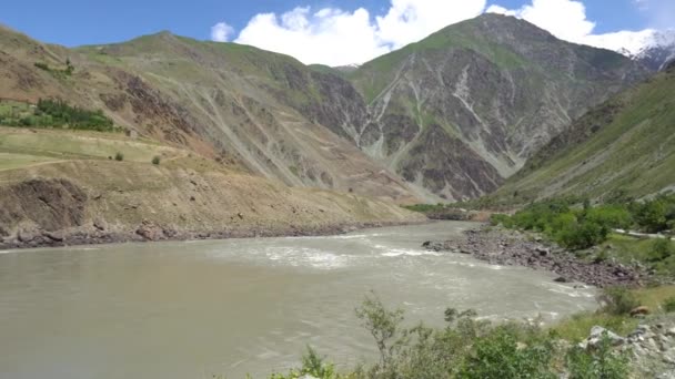 Kulob a Qalai Khumb Pamir Highway 26 — Vídeos de Stock