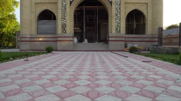 Istaravshan Sary Mazar Complex Mosque 65 — Stock Video