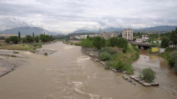 Душанбе Варзоб річка 137 — стокове відео