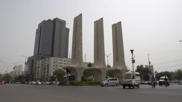 Karachi Teen Talwar Monumento 63 — Video Stock