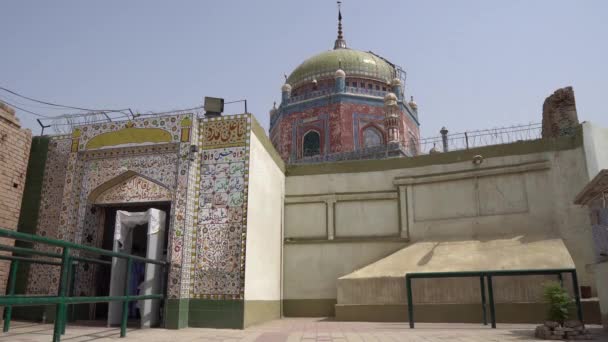 Multan Hazrat Shah Shams Santuário Sabzwari 76 — Vídeo de Stock