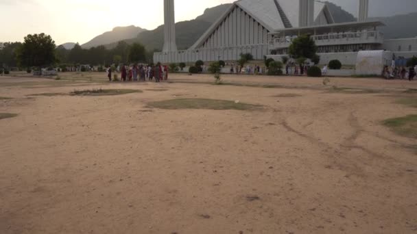 Islamabad Shah Faisal Masjid Mosque 119 — Wideo stockowe