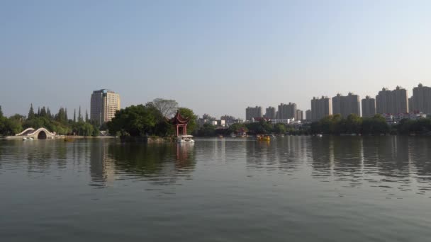 Çin Wuhu Dajing Gölü 46 — Stok video