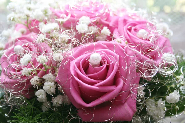 Hermoso Ramo Flores Boda — Foto de Stock