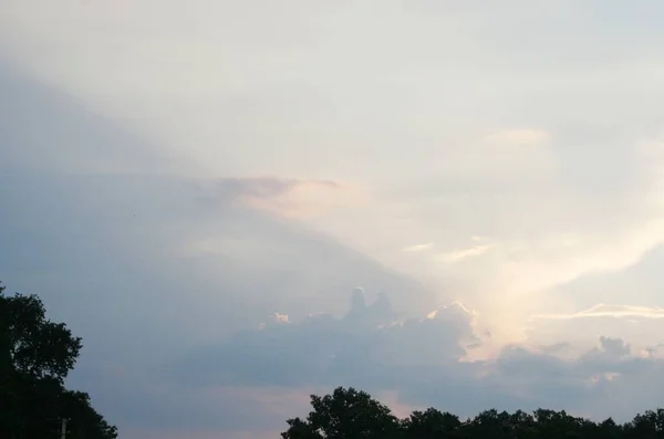 Nubes Puesta Del Sol Naturaleza Ecología —  Fotos de Stock