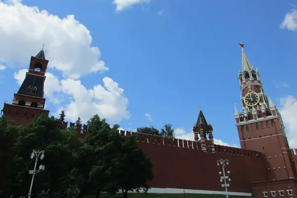 Moskauer Kreml Einem Bewölkten Tag — Stockfoto