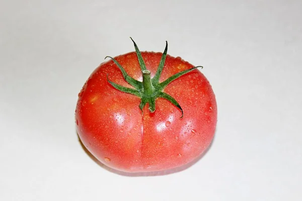 Tomat på en vit bakgrund — Stockfoto