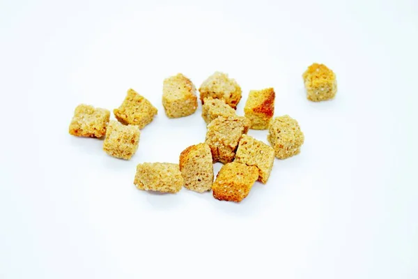 Rye crackers located on a white background — Stock Photo, Image