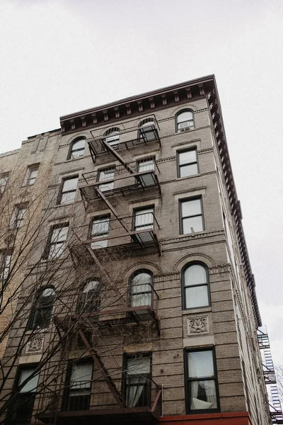 West Village Nowym Jorku Fasady Budynków Manhattanu Stany Zjednoczone Ameryki — Zdjęcie stockowe