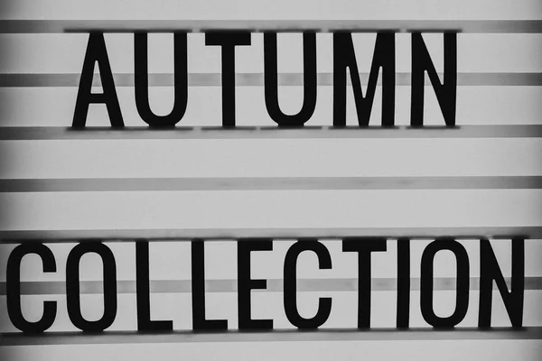 Autumn Collection Sign Background — Stock Photo, Image