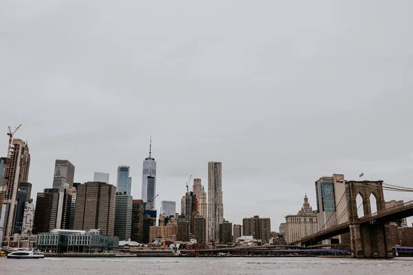 Бруклінський Міст Нью Йорку Світанку — стокове фото