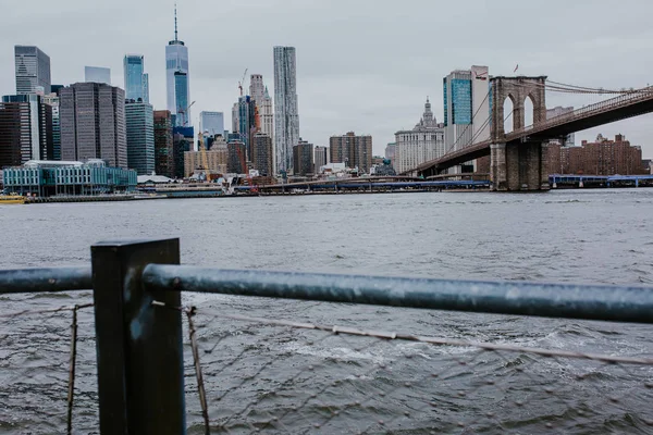 Brooklyn Bridge Nowym Jorku Świcie — Zdjęcie stockowe