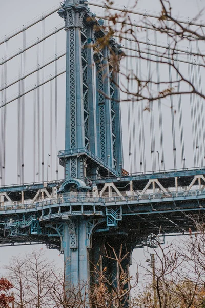 Brooklyn Bridge Nowym Jorku Świcie — Zdjęcie stockowe