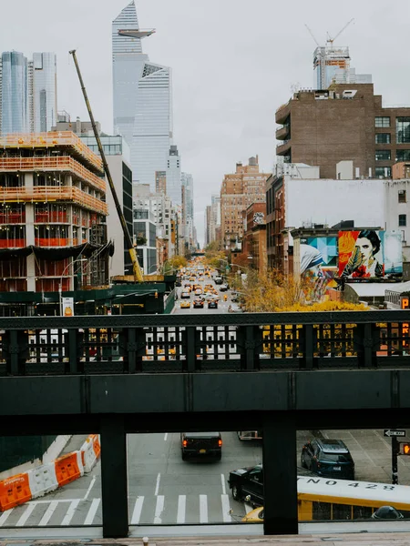 Edifícios Durante Dia Nova York Segundo Plano — Fotografia de Stock