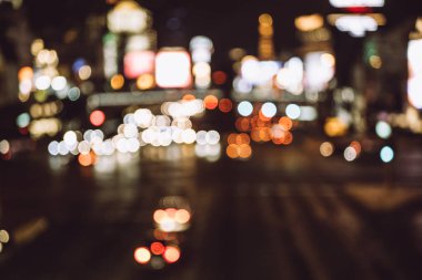 Rating bulanıklık ışık ve şehir arka plan üzerinde renkli bokeh