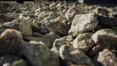 Ezilmiş kırık taş breakstone doku ve arka plan