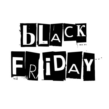 Siyah Cuma kelimesi beyaz masadaki ışık kutusunda