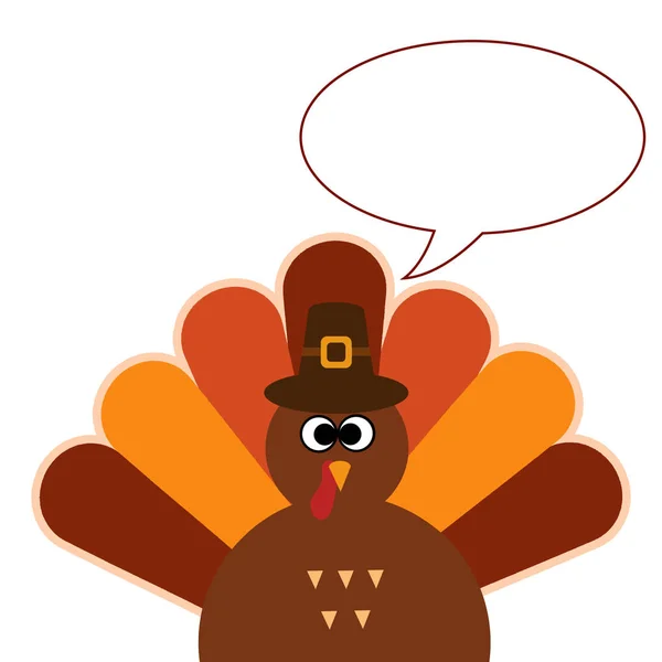 Happy Thanksgiving text Cartoon Turkey on white background Thanksgiving poster