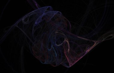 Soyut fractal sanat arka plan illüstrasyon uzay geometri.