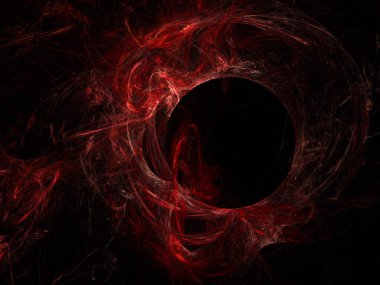 Soyut fractal sanat arka plan illüstrasyon uzay geometri.