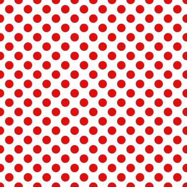 Dikişsiz Noel ambalaj kağıt desen. Şenlikli Noel nokta deseni. Beyaz arka plan üzerinde kırmızı nokta