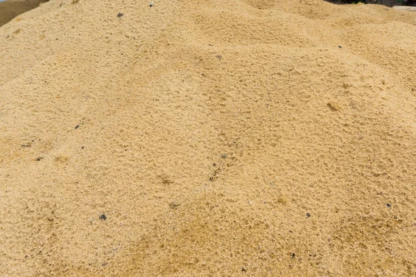 Närbild Sand Bakgrund Solig Sand Struktur — Stockfoto