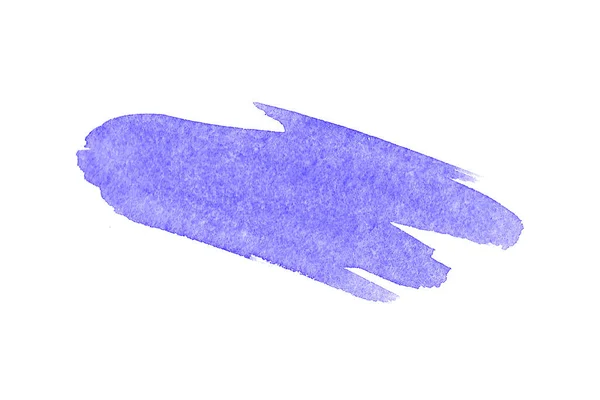 Soyut Mavi Suluboya Boyası Dokusu Beyaz Arkaplanda Izole Edilmiş Suluboya — Stok fotoğraf