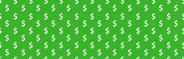 Dolar Işaretleri Kusursuz Desen Amerikan Para Birimi Sembollerinin Yeşil Arka — Stok fotoğraf