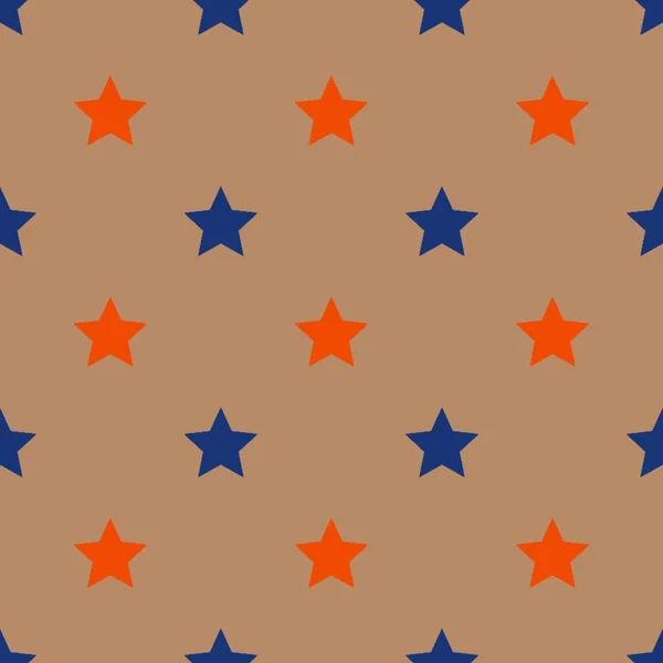 Herbstliche Nahtlose Sterne Muster Endlose Textur Für Tapeten Hintergrund Verpackung — Stockfoto