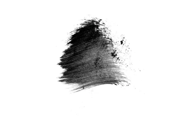 Gray Black Isolated Watercolor Hand Drawn Paper Texture Stain White — Stock Photo, Image