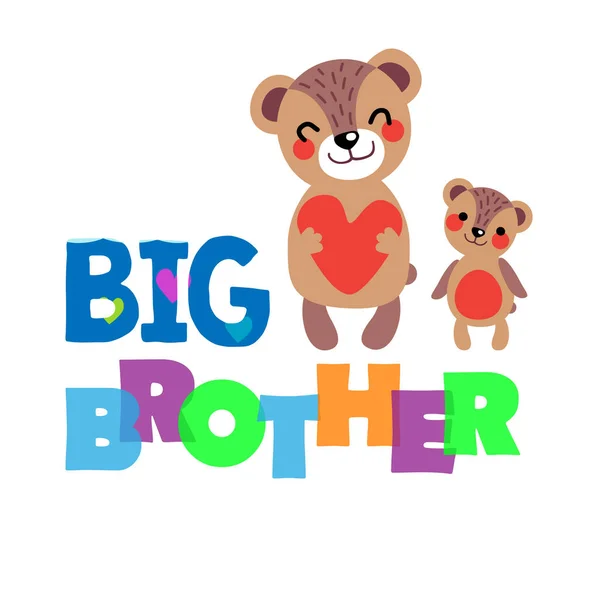 Big Brother söt-05 — Stock vektor