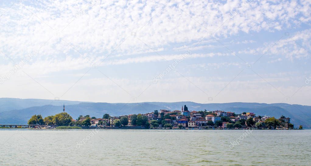 Golyazi view over the lake, Golyazi, Bursa, Turkey