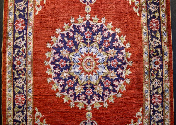Traditionelle Türkische Und Osmanische Handgefertigte Seidenteppiche Teppich Muster — Stockfoto