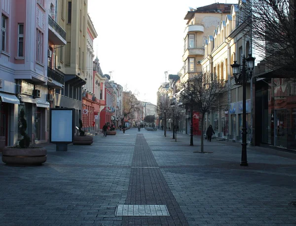 Улица Пловдива Болгария — стоковое фото