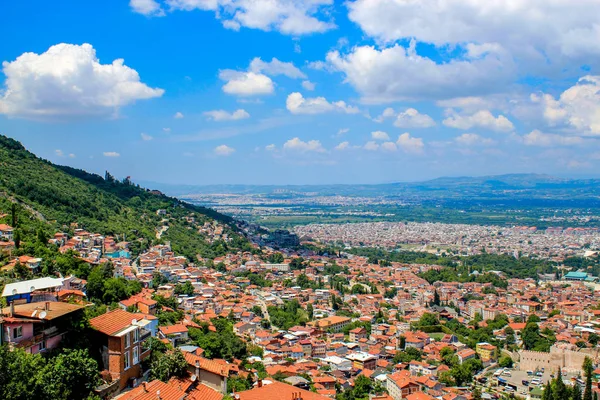 Panoramatickým Výhledem Město Bursa Bursa Turecko — Stock fotografie