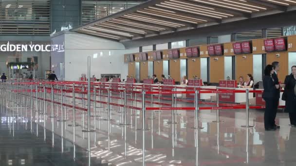 伊斯坦布尔 土耳其 2018年11月13日 新伊斯坦布尔机场航站楼 伊斯坦布尔第三机场 — 图库视频影像
