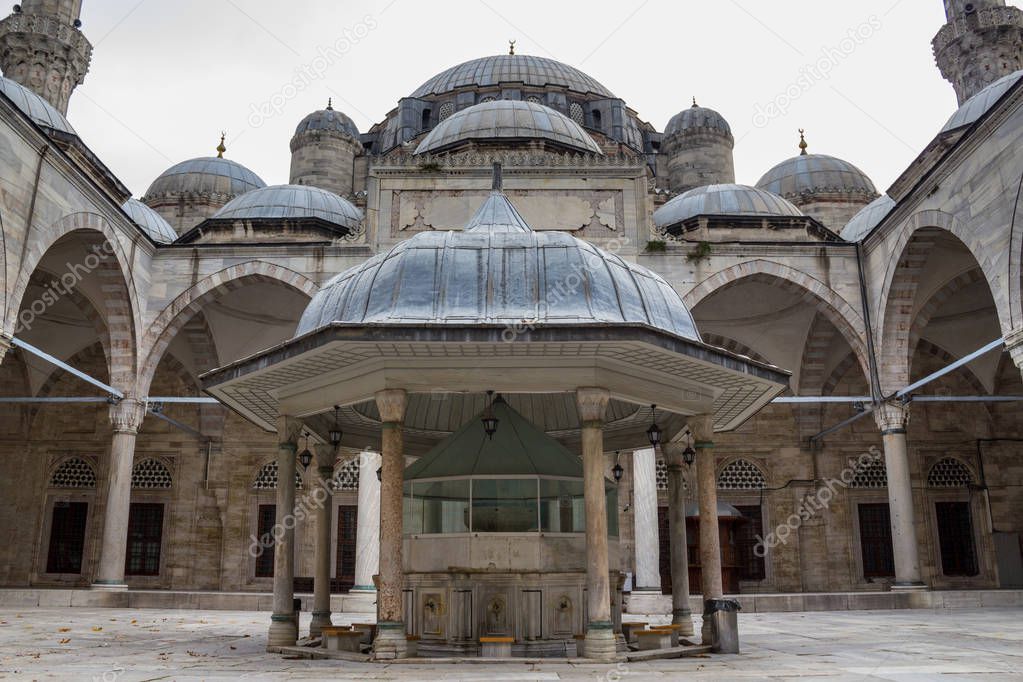 Sehzade Mosque 16th century, Old Ottoman Turkish architecture. Mimar Sinan (Architect Sinan) or Mimar Koca Sinan (Great Architect Sinan) Fatih District, Istanbul Turkey