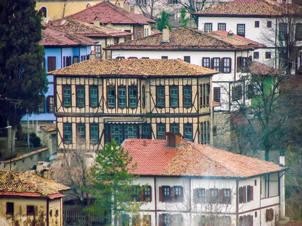 Casas Tradicionais Arquitetura Turca Otomana Safranbolu Turquia — Fotografia de Stock