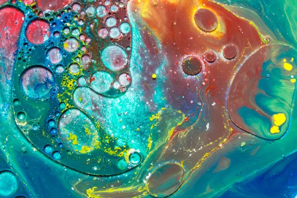 Çok renkli balon akrilik boyalar, renkli boya, renkli arka plan damla