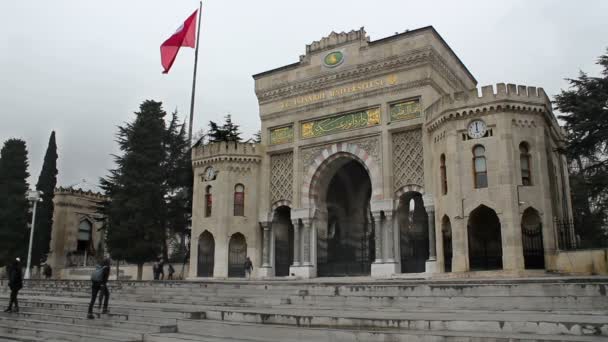 Beyazit Estambul Turquía Enero 2019 Universidad Estambul — Vídeo de stock